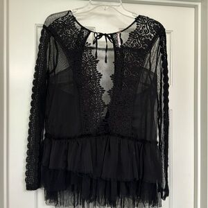 Beautiful free people lace top